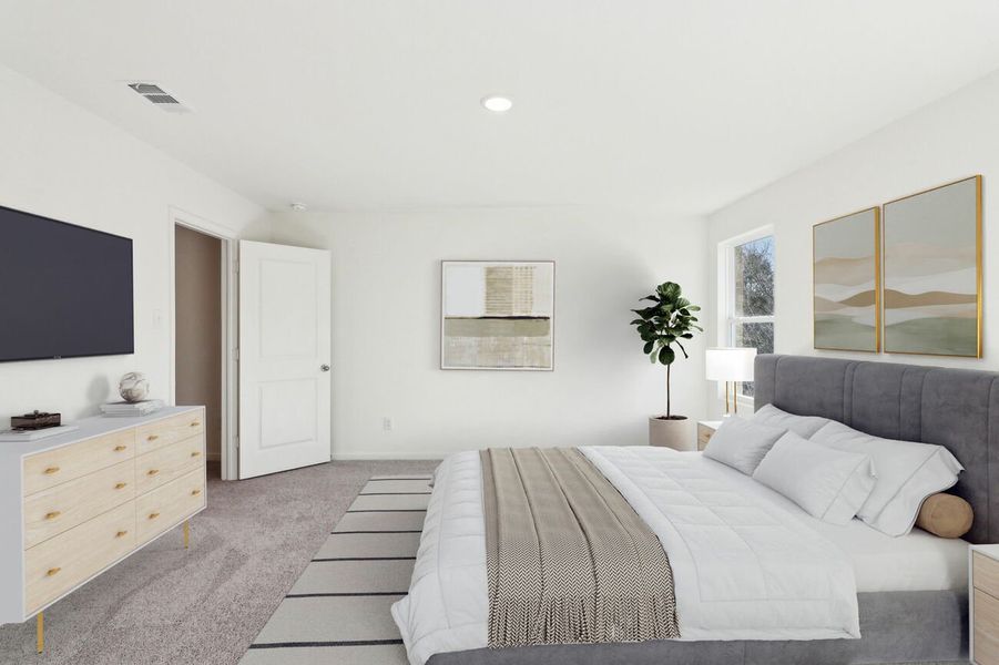 Furnished interior in a model home at The Landing in New Caney (Image 6). Furnished interior in a model home at The Landing in New Caney (Image 6).