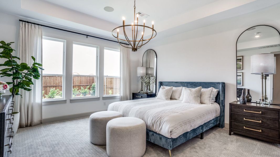 Furnished interior in a model home at Watson Branch in Mansfield (Image 29).