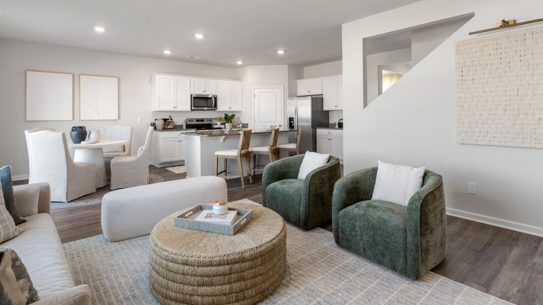 Furnished interior in a model home at Bella Point in Bolivia (Image 16). Furnished interior in a model home at Bella Point in Bolivia (Image 16).