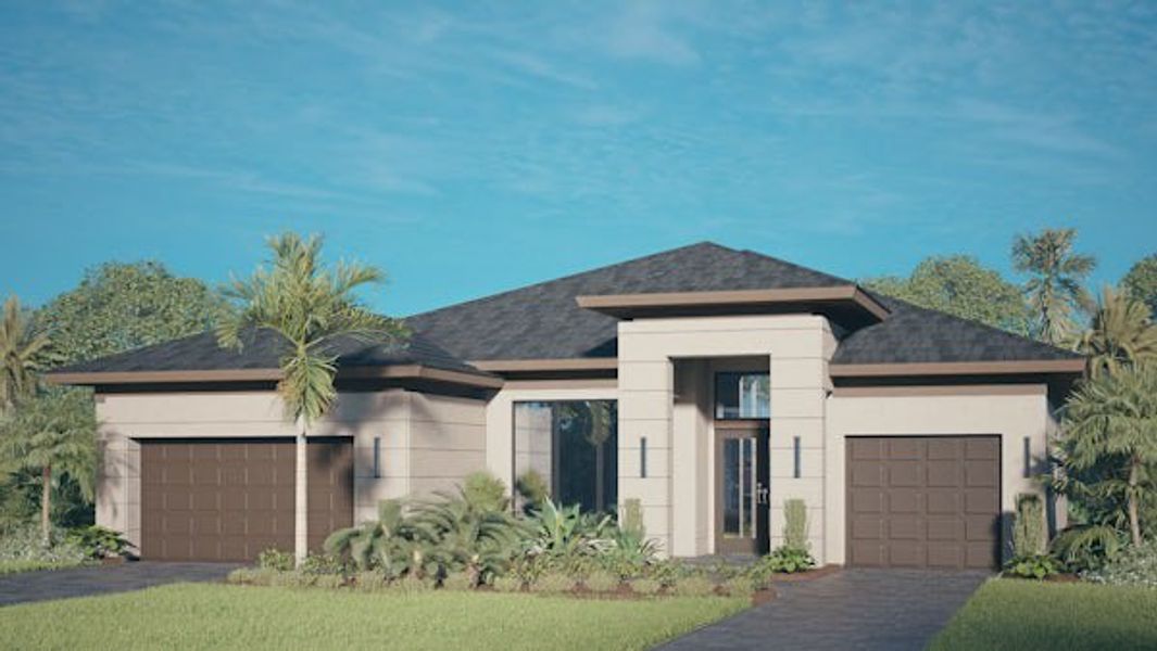 Front exterior of a home in the Tesoro Club community, located in Port St. Lucie, FL (Image 21).