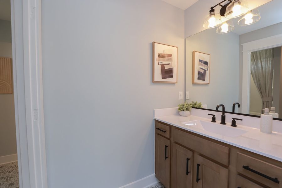 Furnished interior in a model home at The Village at Horse Creek in Graniteville (Image 19).