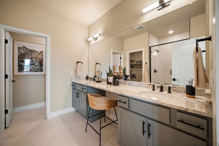 Furnished interior in a model home at The Glen-12 in Colorado Springs (Image 37).