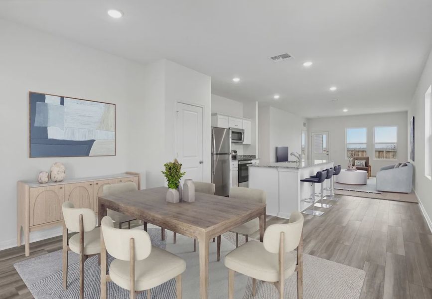 Furnished interior in a model home at Willow Springs in Creedmoor (Image 4).