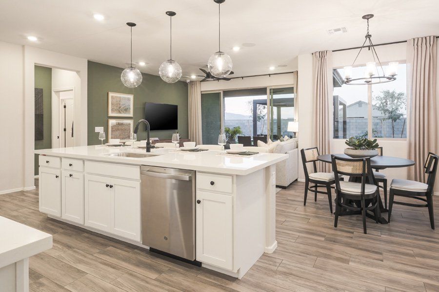Furnished interior in a model home at Windrose V in Waddell (Image 40).