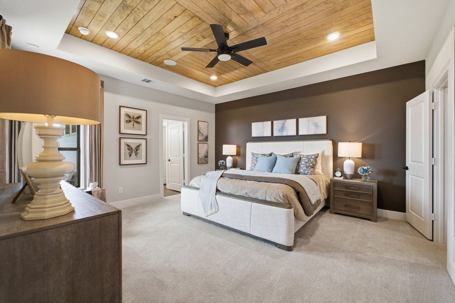 Furnished interior in a model home at Grand Magnolia in Waller (Image 33).