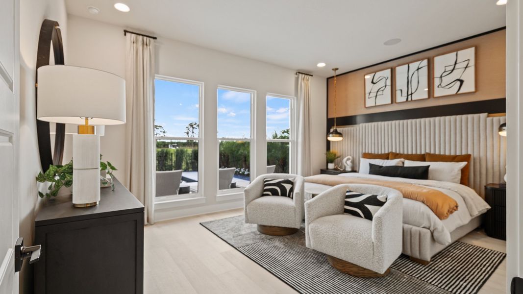 Furnished interior in a model home at Glynlea Country Club 50' in Port St. Lucie (Image 17).