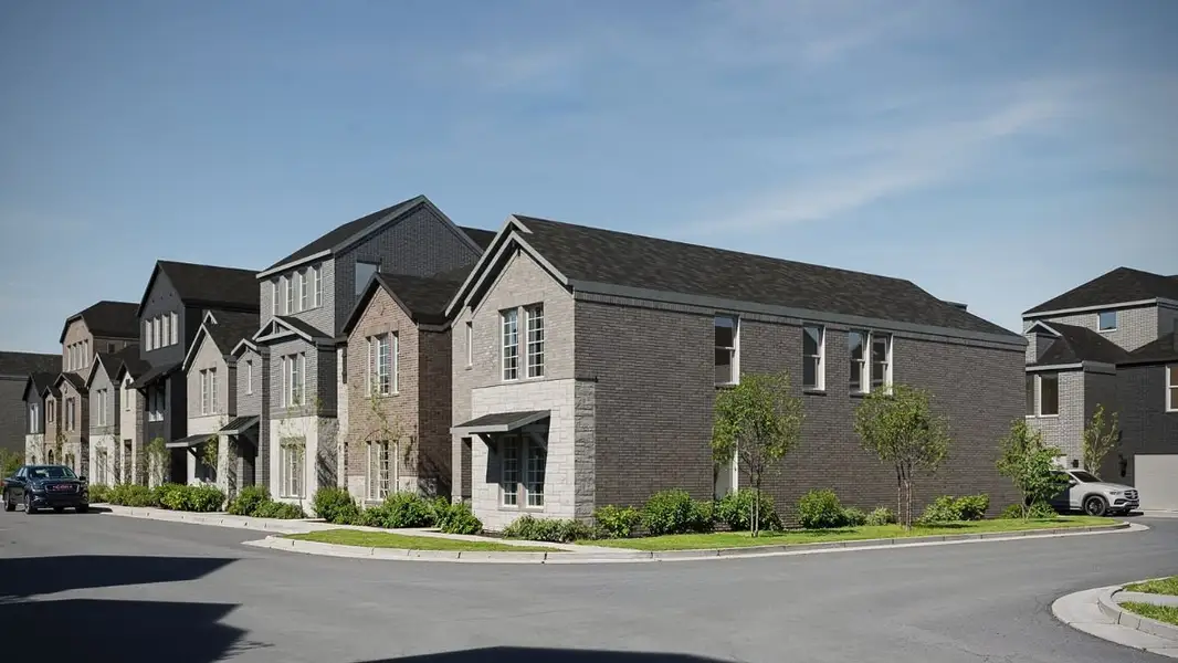 Front exterior of a home in the Waterbend community, located in Euless, TX (Image 2).