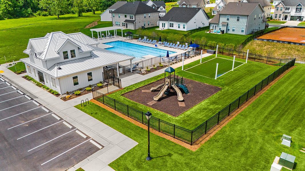 Front exterior of a home in the Hanes Lake community, located in Winston-Salem, NC (Image 1).