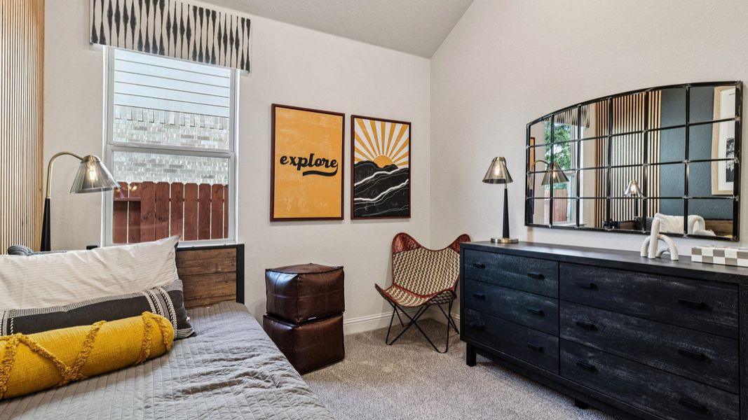 Furnished interior in a model home at Meyer Ranch – Premier in New Braunfels (Image 40).