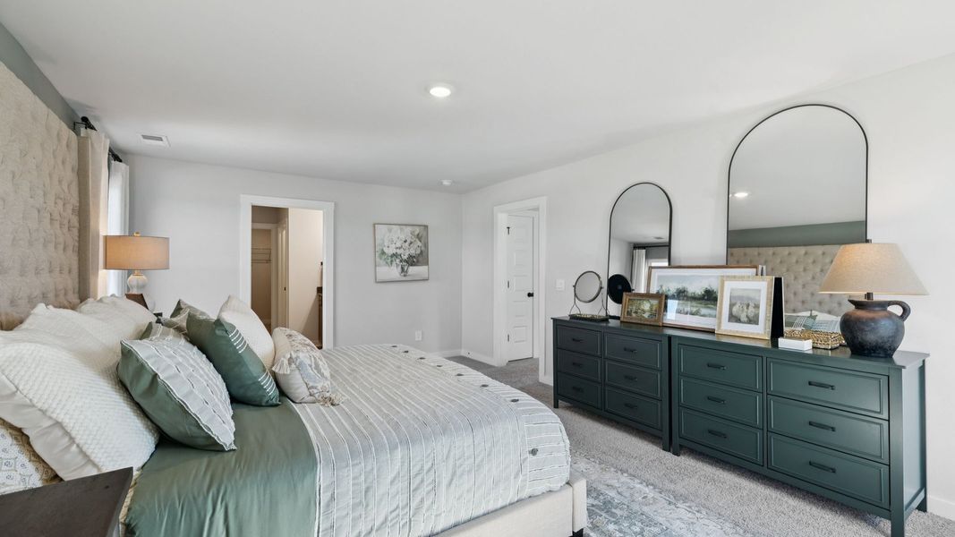 Furnished interior in a model home at Harvest Point in Spring Hill (Image 27).