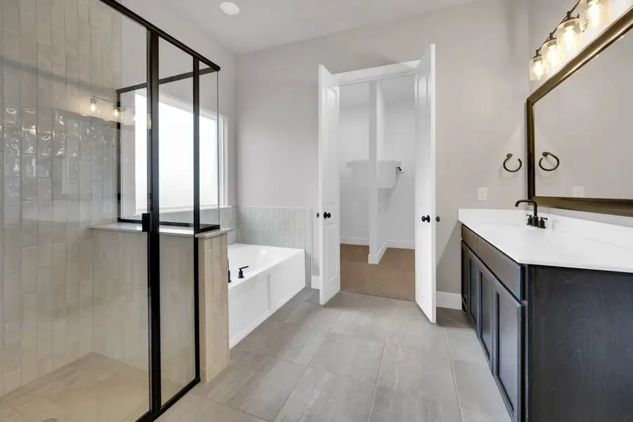 Furnished interior in a model home at Peaks at Lone Elm in Waxahachie (Image 10).