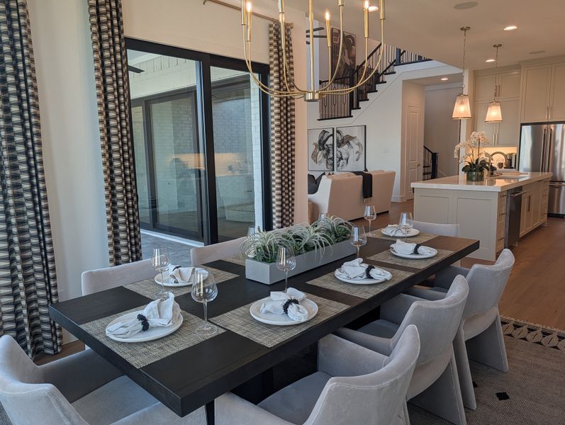 Furnished interior in a model home at Ramble 60s in Celina (Image 10).
