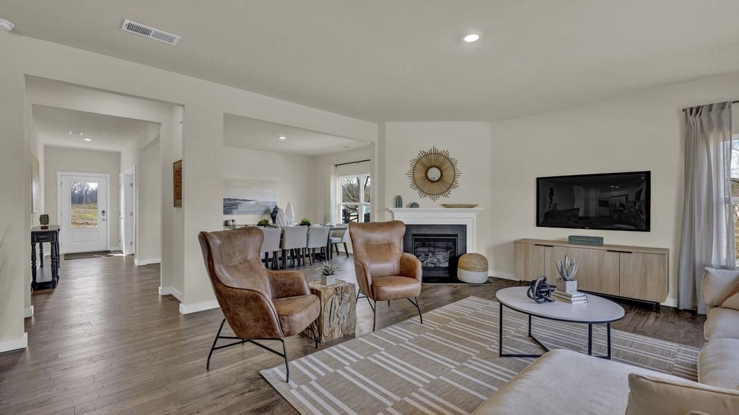 Furnished interior in a model home at Abington Farms in Hixson (Image 8).