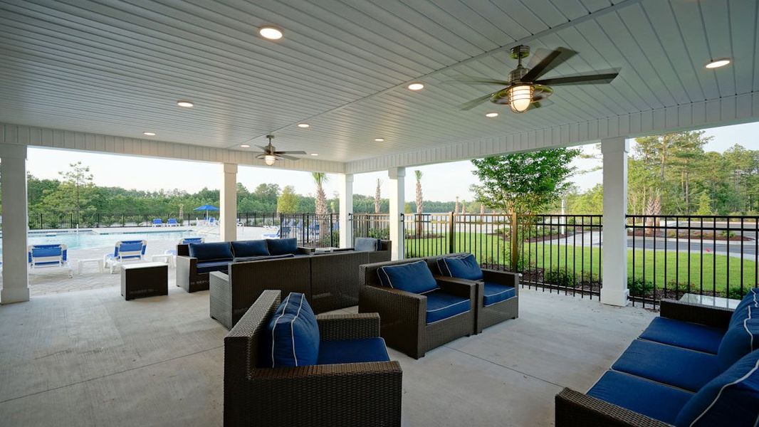 Furnished interior in a model home at Auberon Woods in Conway (Image 4).