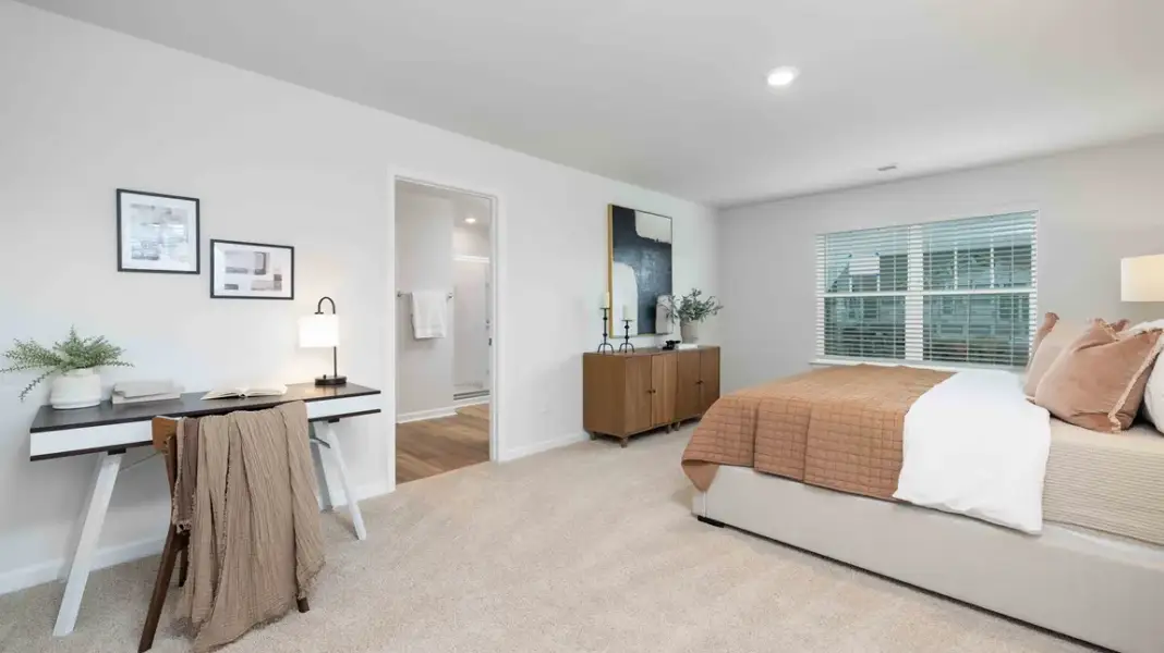 Furnished interior in a model home at Sweetwater Village in Rockwell (Image 17).