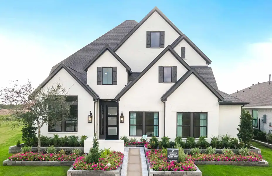 Front exterior of a home in the Bridgeland 50′ community, located in Cypress, TX (Image 1). Front exterior of a home in the Bridgeland 50′ community, located in Cypress, TX (Image 1).