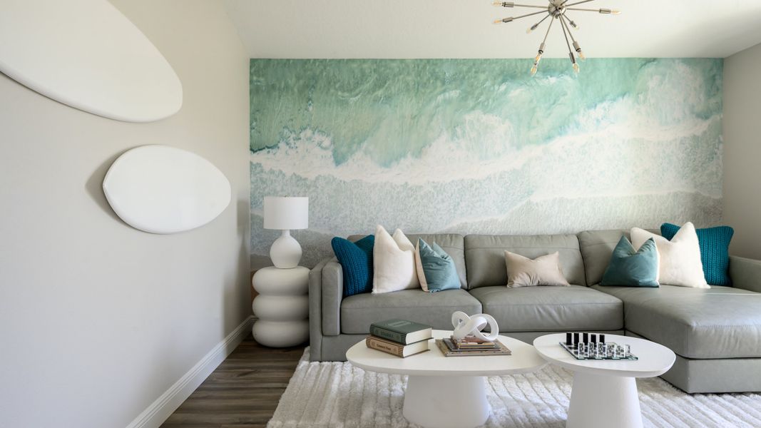 Furnished interior in a model home at Pasadena Landing in Wesley Chapel (Image 8). Furnished interior in a model home at Pasadena Landing in Wesley Chapel (Image 8).