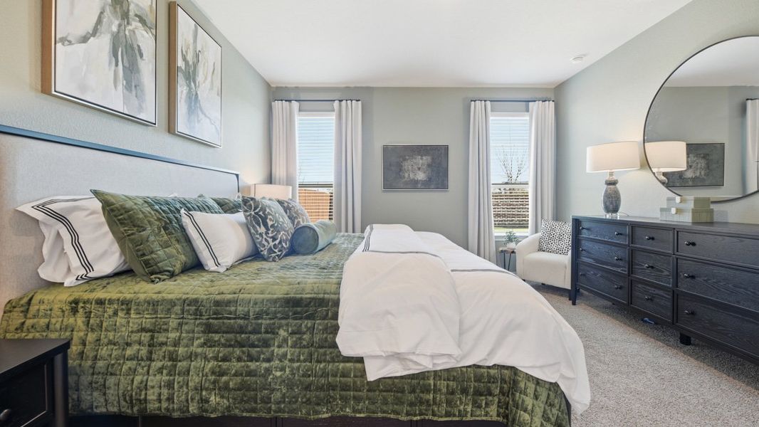 Furnished interior in a model home at Trails of Elizabeth Creek in Fort Worth (Image 45).