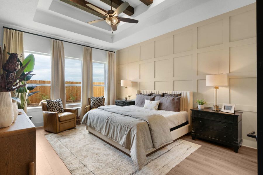 Furnished interior in a model home at Davis Ranch in San Antonio (Image 21). Furnished interior in a model home at Davis Ranch in San Antonio (Image 21).