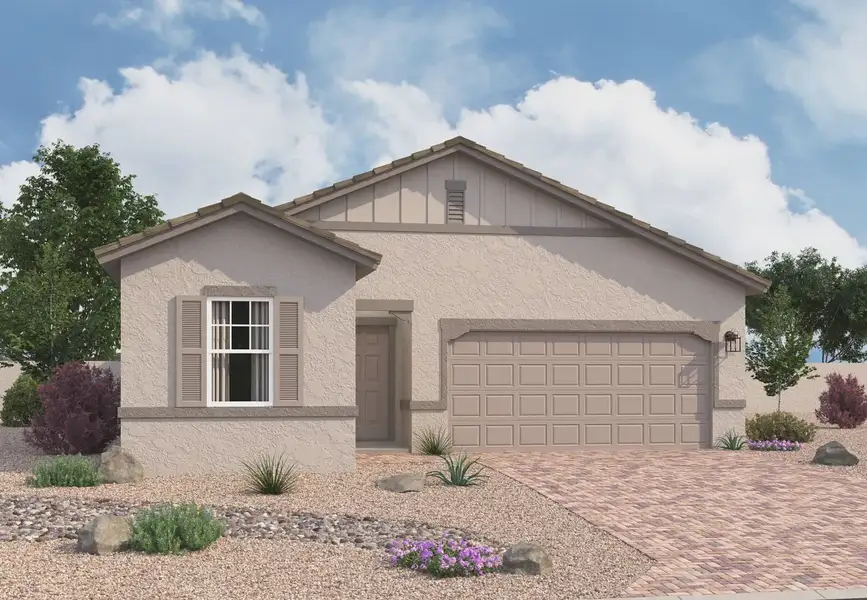 Front exterior of a home in the The Trails community, located in Phoenix, AZ (Image 2). Front exterior of a home in the The Trails community, located in Phoenix, AZ (Image 2).