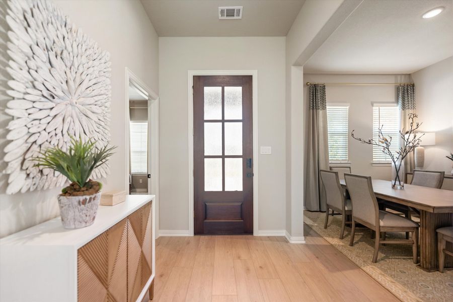 Furnished interior in a model home at Hillview Addition in Decatur (Image 3).
