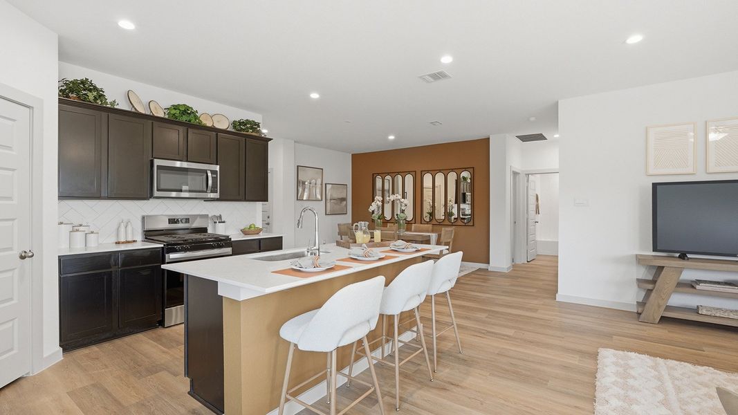 Furnished interior in a model home at Highland Village in Nome (Image 5).