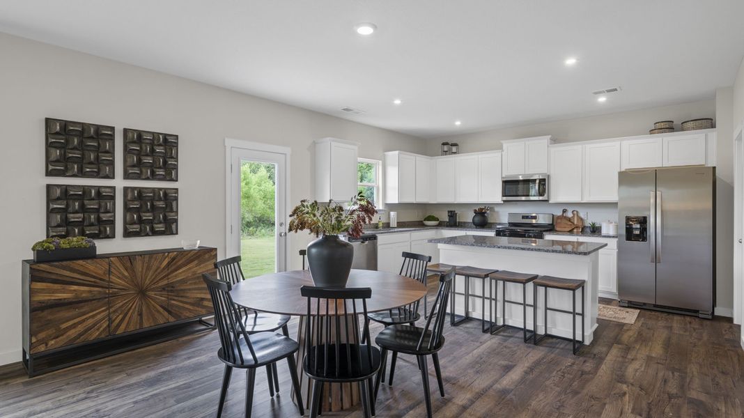 Furnished interior in a model home at The Cove at Thrasher Landing in Hixson (Image 14).