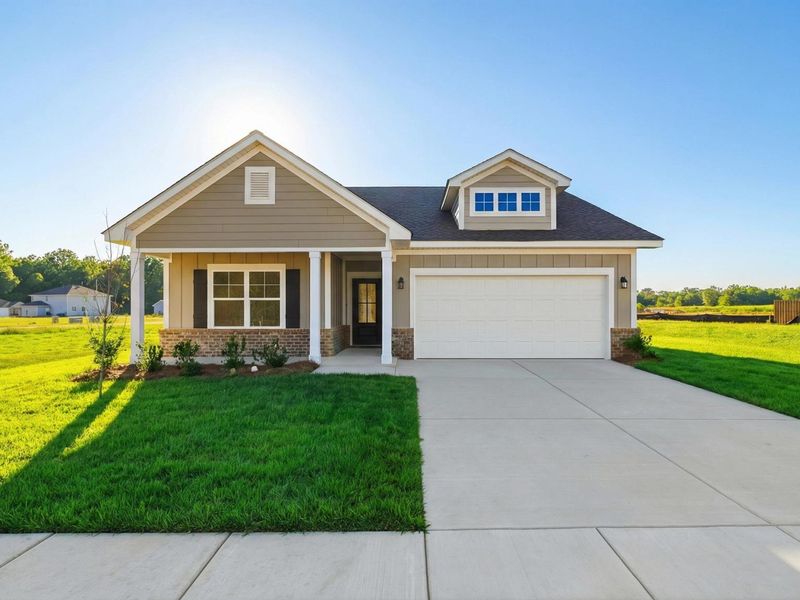 Front exterior of a home in the Bailey Park community, located in Fayetteville, TN (Image 3).
