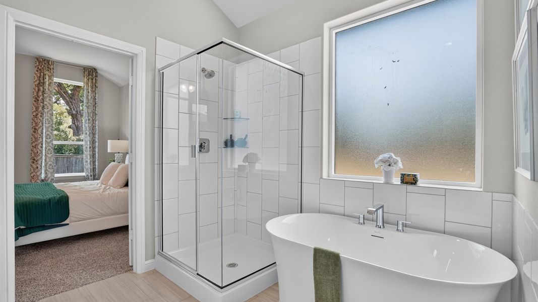 Furnished interior in a model home at Eden Ranch in Arlington (Image 36).