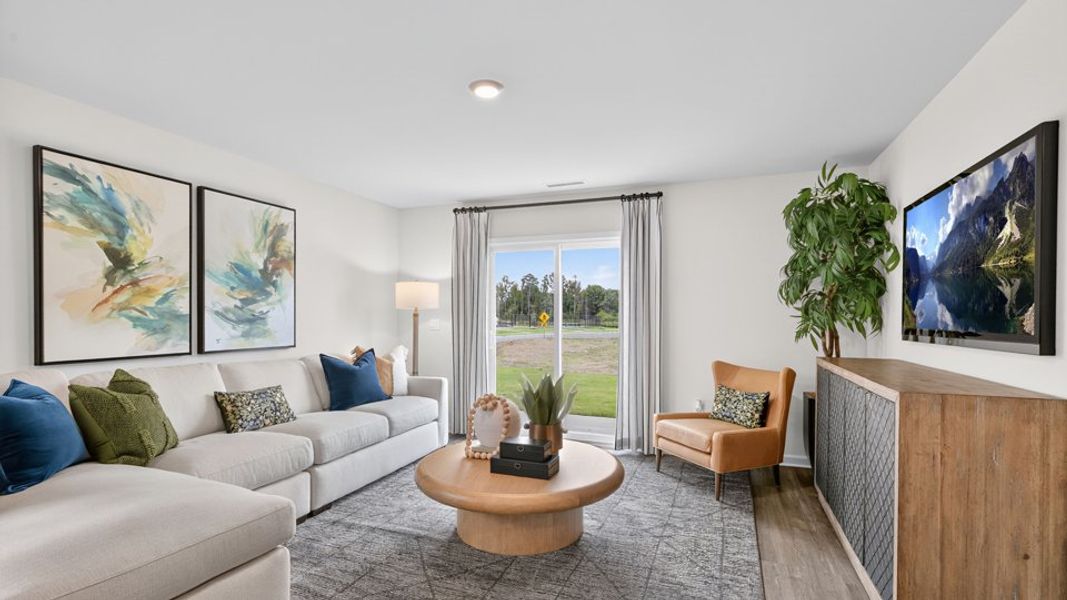 Furnished interior in a model home at Belle Grove in Wendell (Image 22).