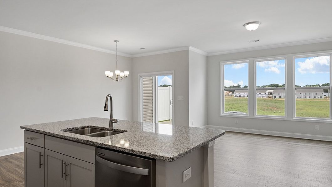 Furnished interior in a model home at Skybrook Corners in Concord (Image 8).