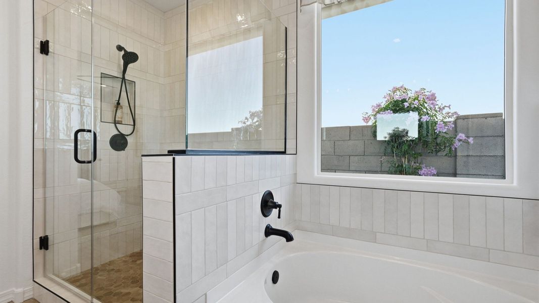 Furnished interior in a model home at Teravalis in Buckeye (Image 36).