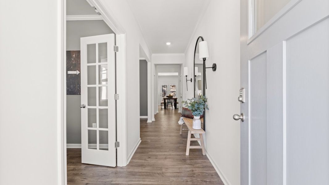 Furnished interior in a model home at Falcon Landing in Gainesville (Image 5).