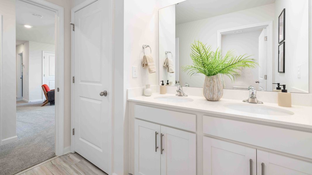 Furnished interior in a model home at Laurelbrook in Sherrills Ford (Image 39).