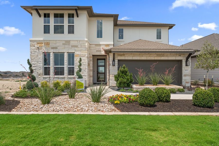 Front exterior of a home in the Park Collection At Park Central community, located in Georgetown, TX (Image 3). Front exterior of a home in the Park Collection At Park Central community, located in Georgetown, TX (Image 3).