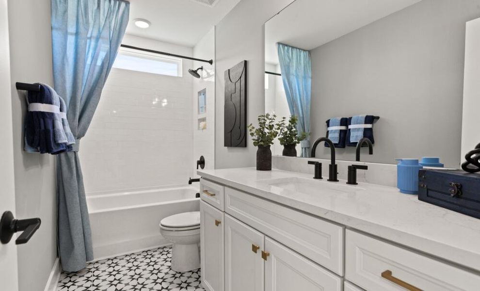 Furnished interior in a model home at Founders Club in Moore (Image 26).