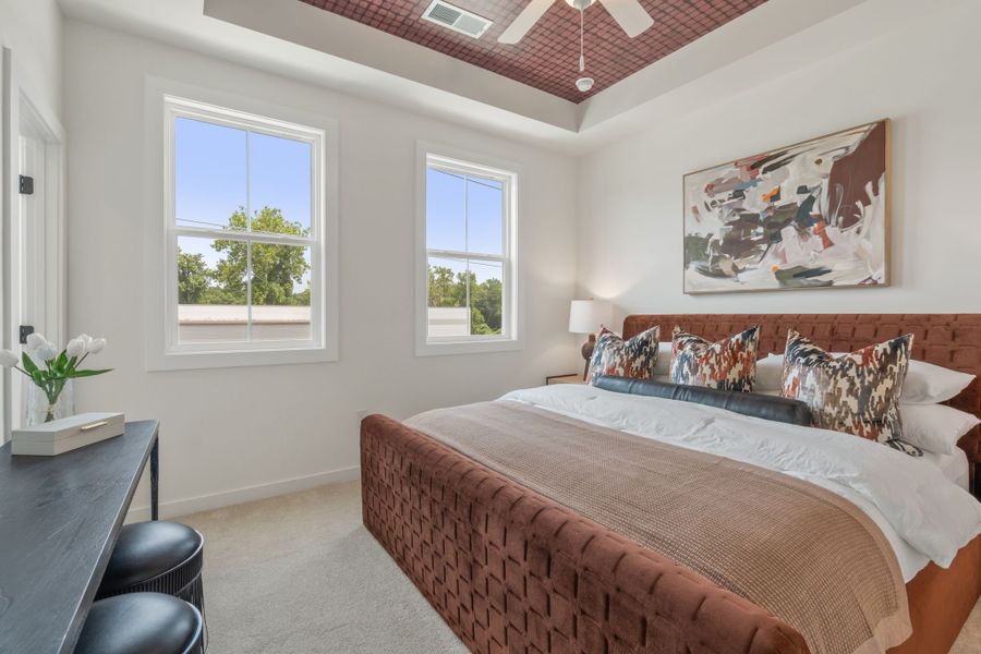 Furnished interior in a model home at Array in Atlanta (Image 60).