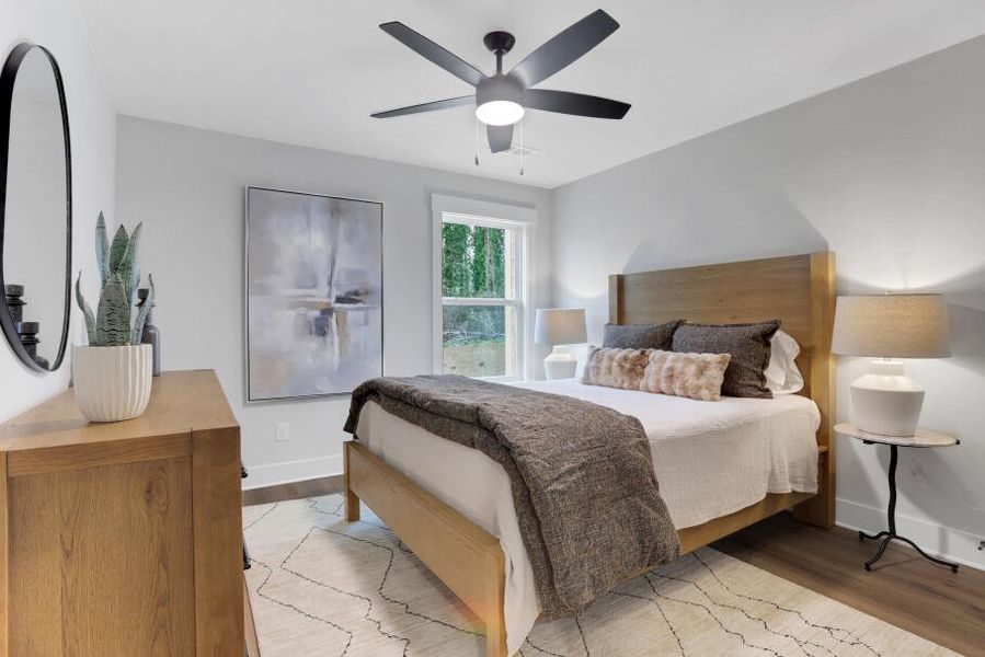 Furnished interior in a model home at Ball Ground Brook Townhomes in Ball Ground (Image 10).