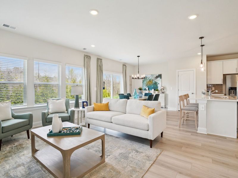 Furnished interior in a model home at Crestview - Ridge Series in Nashville (Image 7).