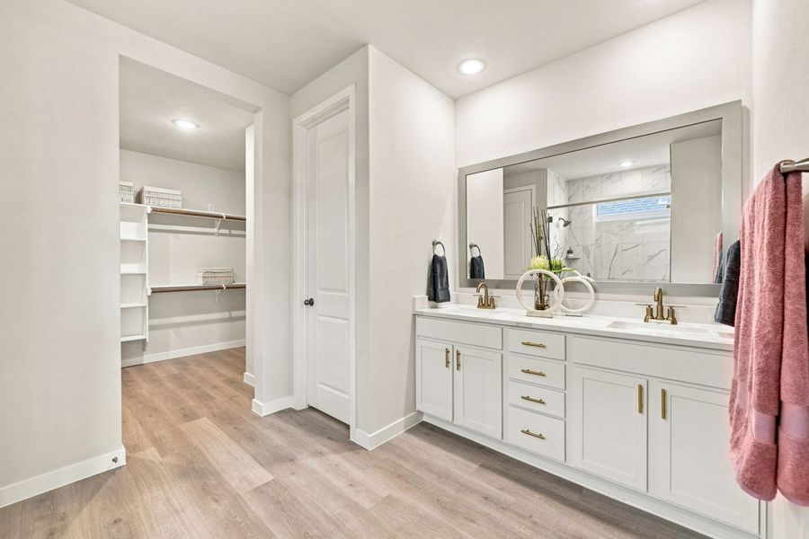 Furnished interior in a model home at La Cima in San Marcos (Image 45).