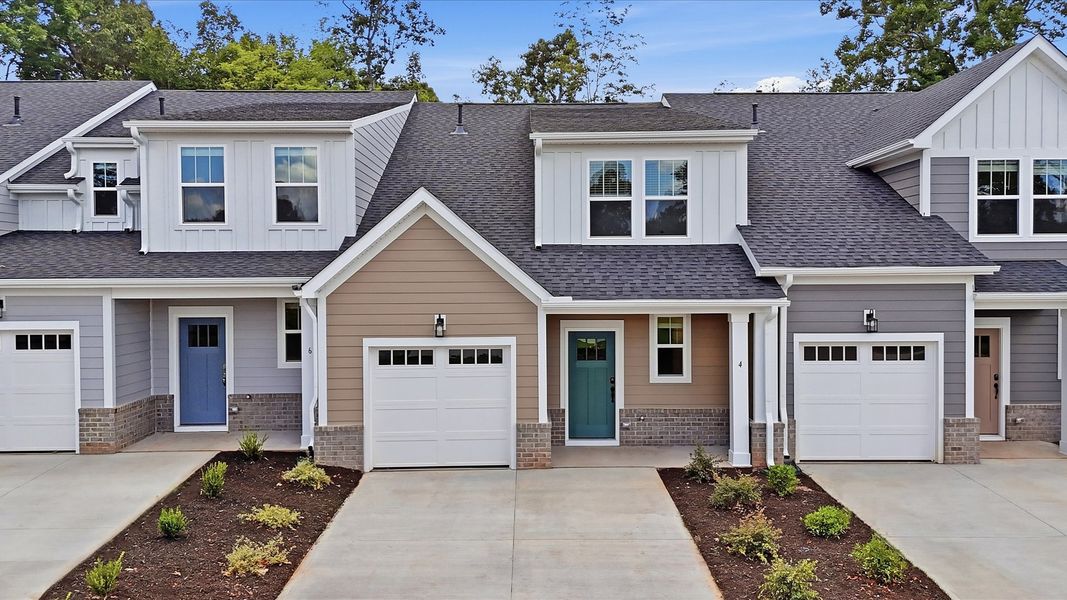 Proven curb appeal with elegant exterior lines and a warm, inviting presence at Pelham Crossing Villas Proven curb appeal with elegant exterior lines and a warm, inviting presence at Pelham Crossing Villas