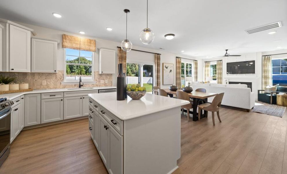 Furnished interior in a model home at Pisgah Park in Kernersville (Image 18).