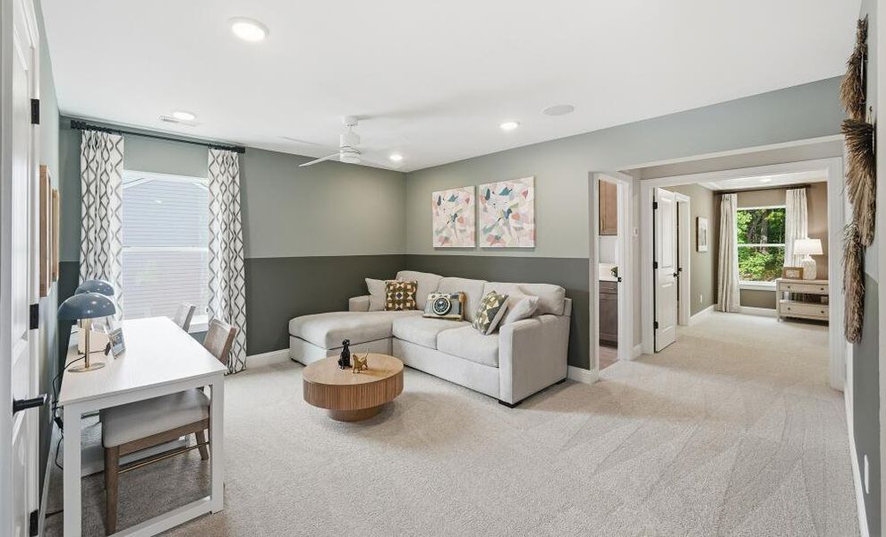 Furnished interior in a model home at Caldwell Forest in Charlotte (Image 12). Furnished interior in a model home at Caldwell Forest in Charlotte (Image 12).