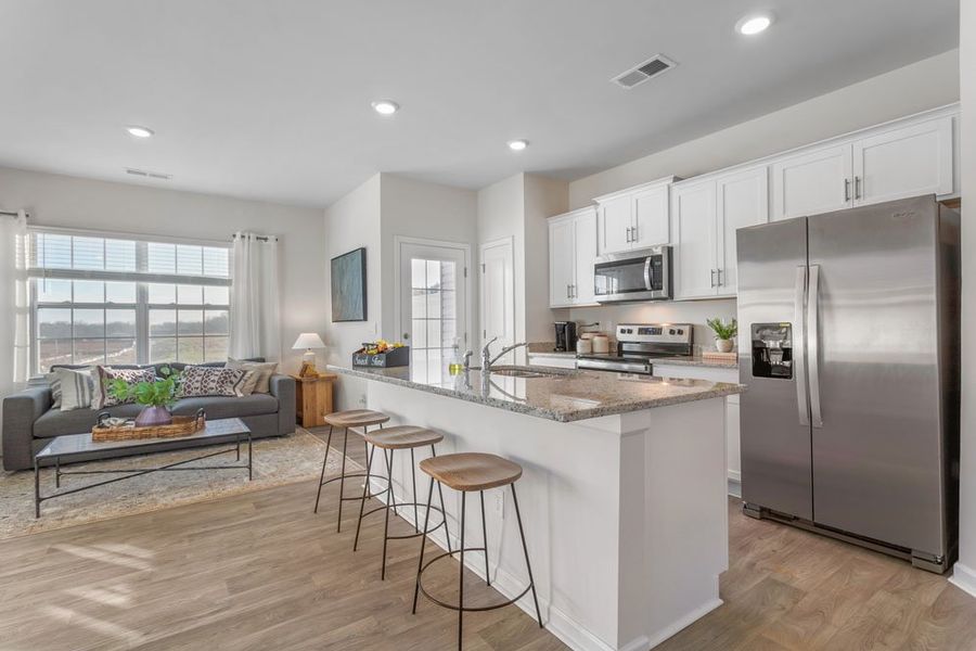 Furnished interior in a model home at Glennview in Kernersville (Image 9).