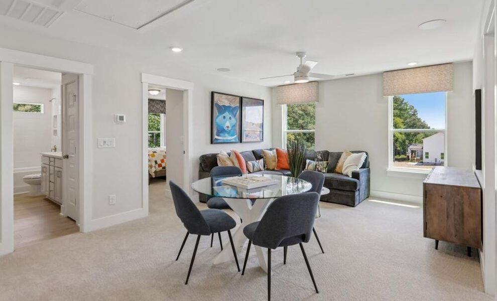 Furnished interior in a model home at The Grove at Bratton Park in York (Image 35). Furnished interior in a model home at The Grove at Bratton Park in York (Image 35).