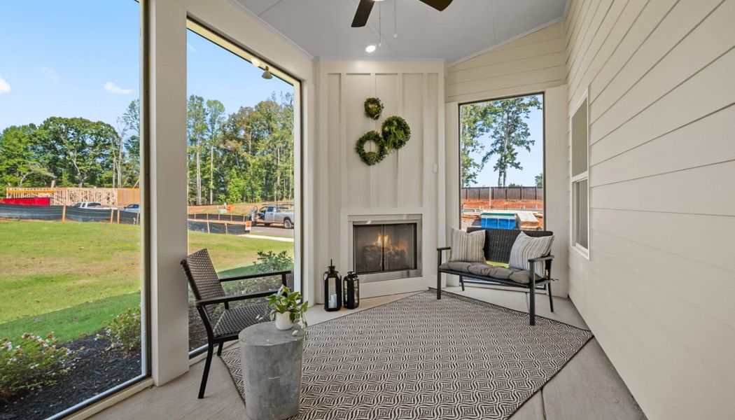 Exterior details of a home in Rosewood Lake Preserve, Hoschton (Image 3).