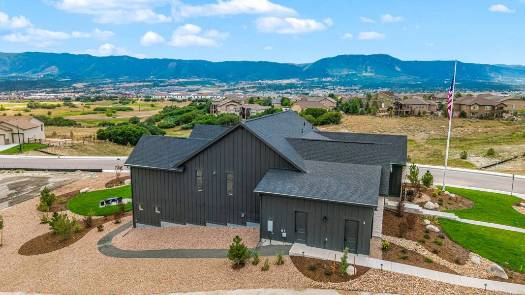 Front exterior of a home in the Jackson Creek community, located in Monument, CO (Image 42).