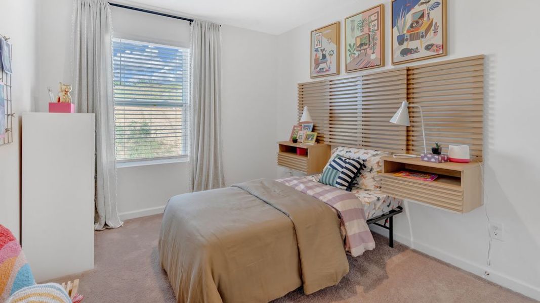 Furnished interior in a model home at Hudson Terrace Townhomes in Bristol (Image 19).