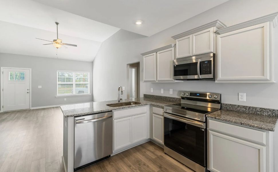 Great kitchen layouts with stainless steel appliances included!