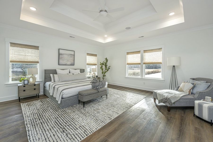 Furnished interior in a model home at Timothy Lakes in Ridgeville (Image 35).